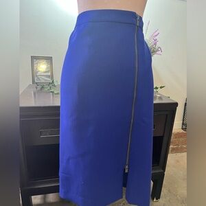 ✔️NWT Talbots Cobalt Blue Zipper Mini Skirt 16W